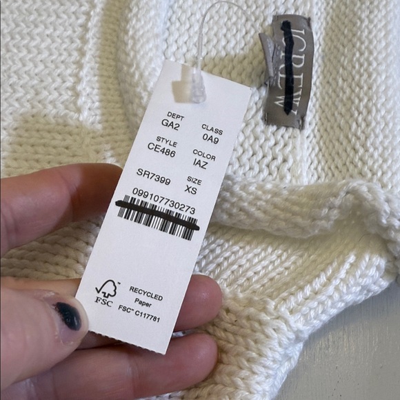 J. Crew Heritage cotton Rollneck™ sweater in stripe Size XS - Picture 4 of 10